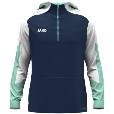 JAKO Zip Hoodie Dynamic marine/weiß/minze L