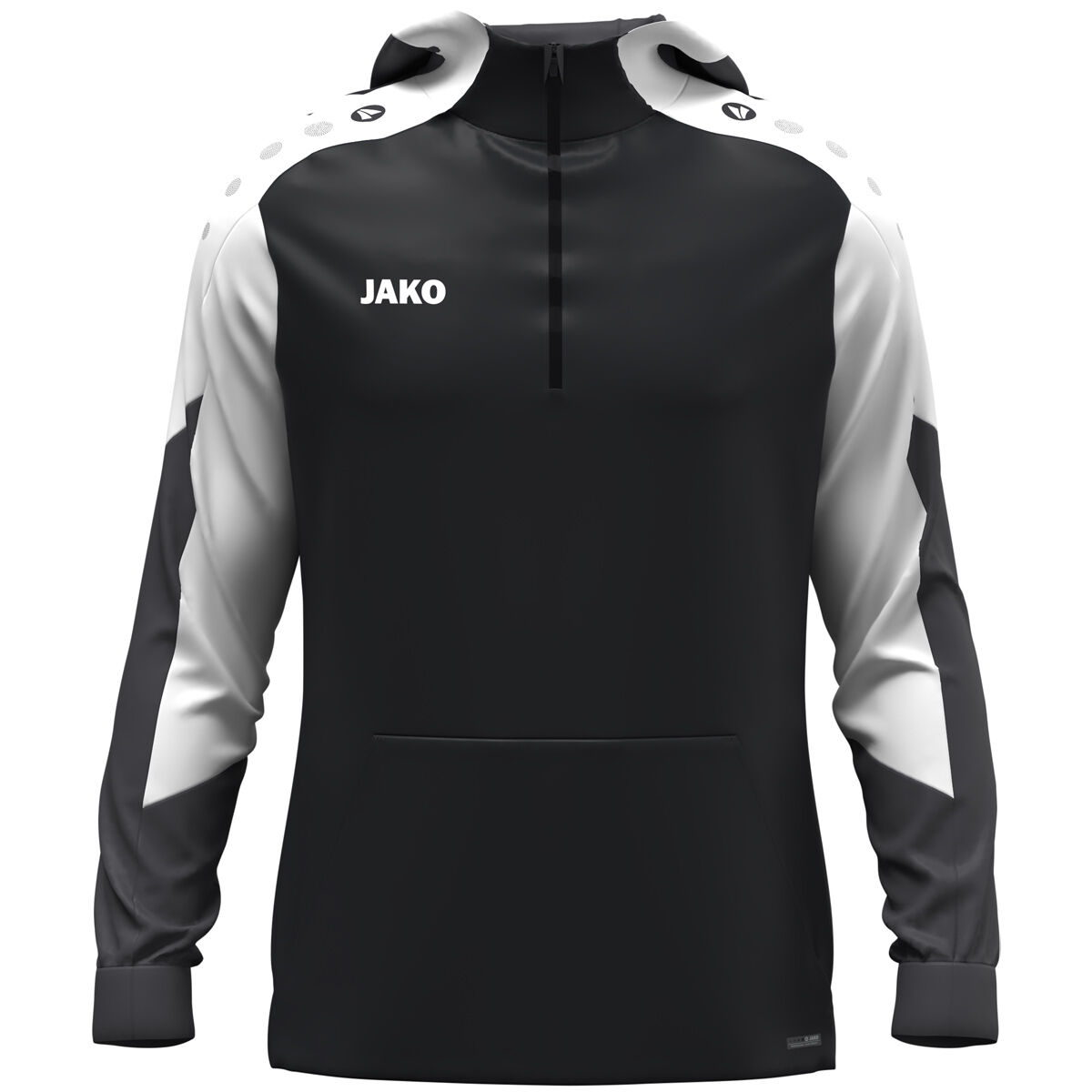 JAKO Zip Hoodie Dynamic schwarz/weiß/anthrazit L