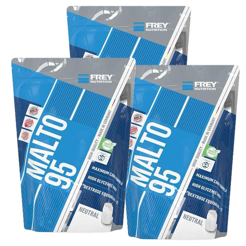 3x Frey Nutrition Malto 95 - 1000g Zip-Beutel