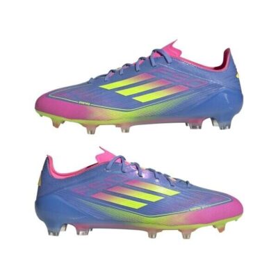 adidas F50 ELITE FG Fussballschuhe blau/gelb/pink 12 (47 1/3 EU)