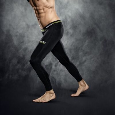 Select Kompressionshose lang 6405 Kinder schwarz 10 years