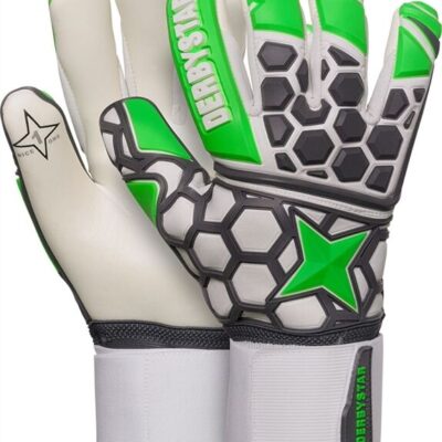 Derbystar Torwarthandschuhe-APS HEXAGRIP PRO II grün/grau/weiss 8