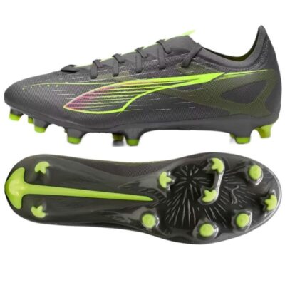 Puma Ultra 5 Match FG/AG Fussballschuhe matte aged silver-yellow alert-puma aged silver 47
