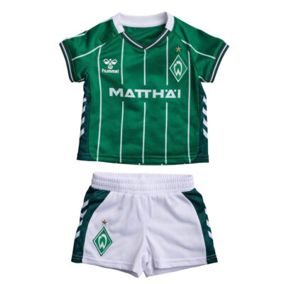 Hummel Werder Bremen Heimtrikot Mini Kit Saison 2025/2026 grün 80