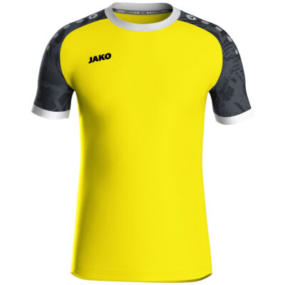 JAKO Trikot Iconic KA, S, soft yellow/schwarz