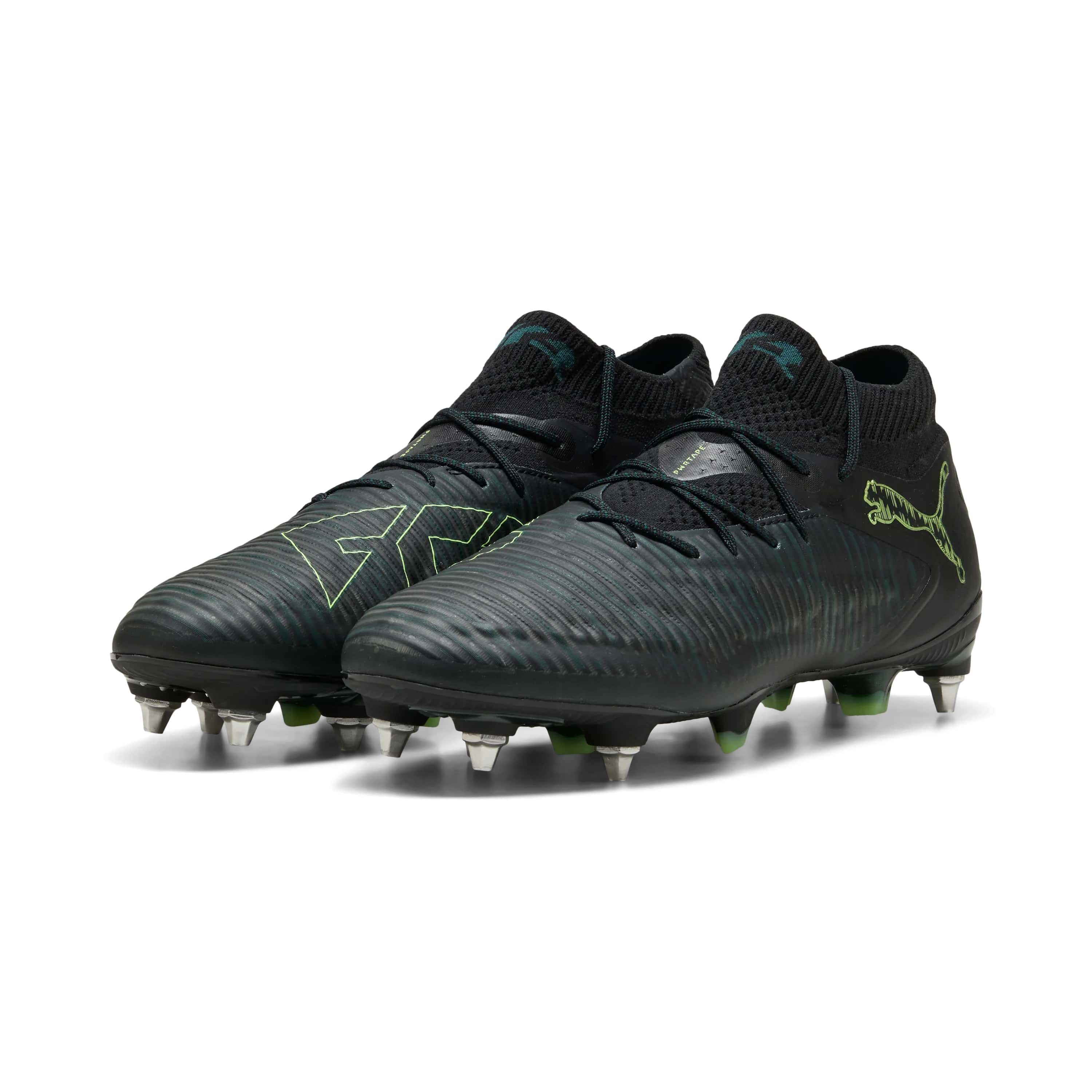 Puma Future 8 Ultimate MxSG Fussballschuhe puma black-fizzy light-green terrain 42