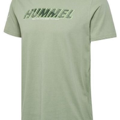 Hummel hmlTE EFFORT COTTON T-SHIRT - SEAGRASS - XL