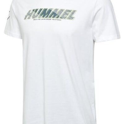 Hummel hmlTE EFFORT COTTON T-SHIRT - WHITE - L