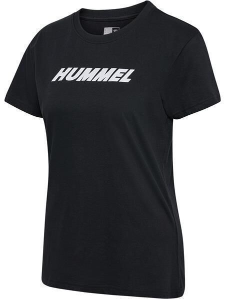 HUMMEL hmlELEMENTAL LOGO COTTON TEE WOMAN - BLACK - L