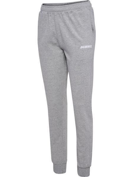 HUMMEL hmlELEMENTAL REGULAR PANTS WOMAN - GREY MELANGE - XS