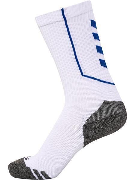 HUMMEL hmlPRO TRAINING SOCKS LOW - WHITE/TRUE BLUE - 39/42