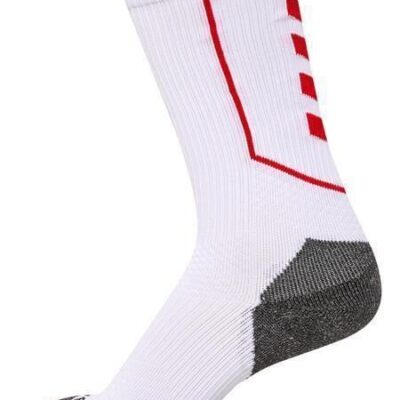 HUMMEL hmlPRO TRAINING SOCKS LOW - WHITE/TRUE RED - 47/50