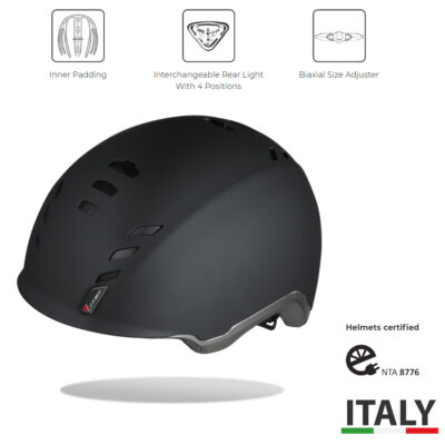 Suomy - Hightech Bike / E-Bike Fahrradhelm, mit LED Rücklicht Omologation NTA 8776