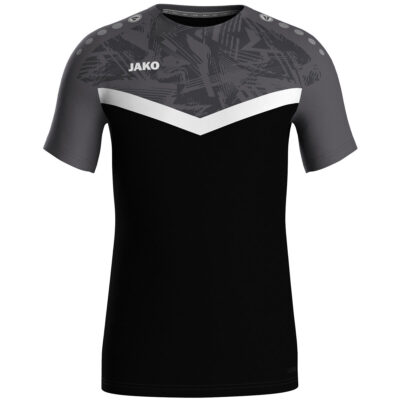 JAKO T-Shirt Iconic, S, schwarz/anthrazit