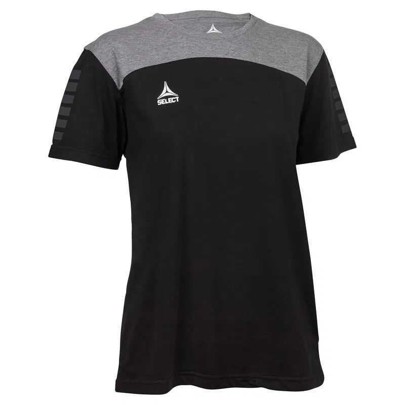 Select T-SHIRT OXFORD DAMEN v22 SCHWARZ/GRAU large