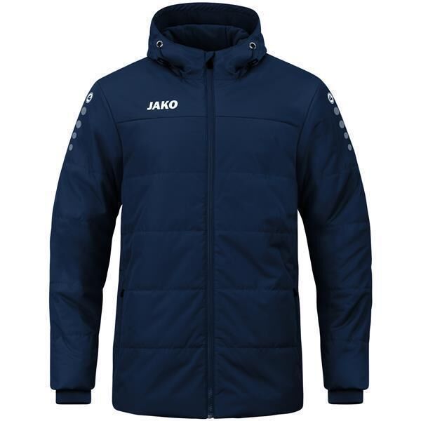 JAKO Coachjacke Team mit Kapuze M Marine