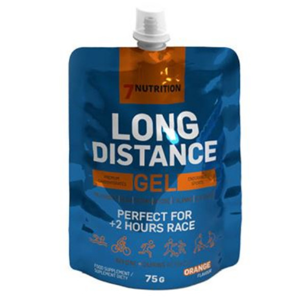 7Nutrition Long Distance Gel, 75g Orange