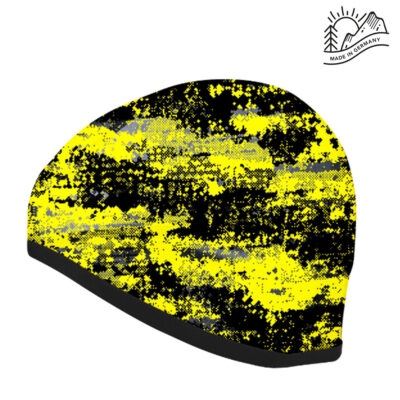 H.A.D.® Storm Skull Hat Ultralight Unterhelmmütze, gelb schwarz