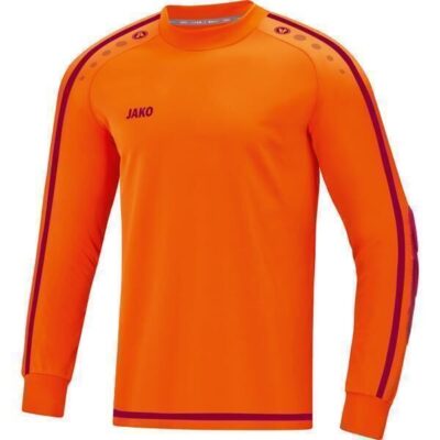 JAKO TW-Trikot Striker 2.0 Neonorange/Weinrot 116