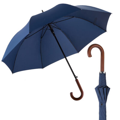 EuroSCHIRM - Göbel - großer City Regenschirm, Stockschirm, navy