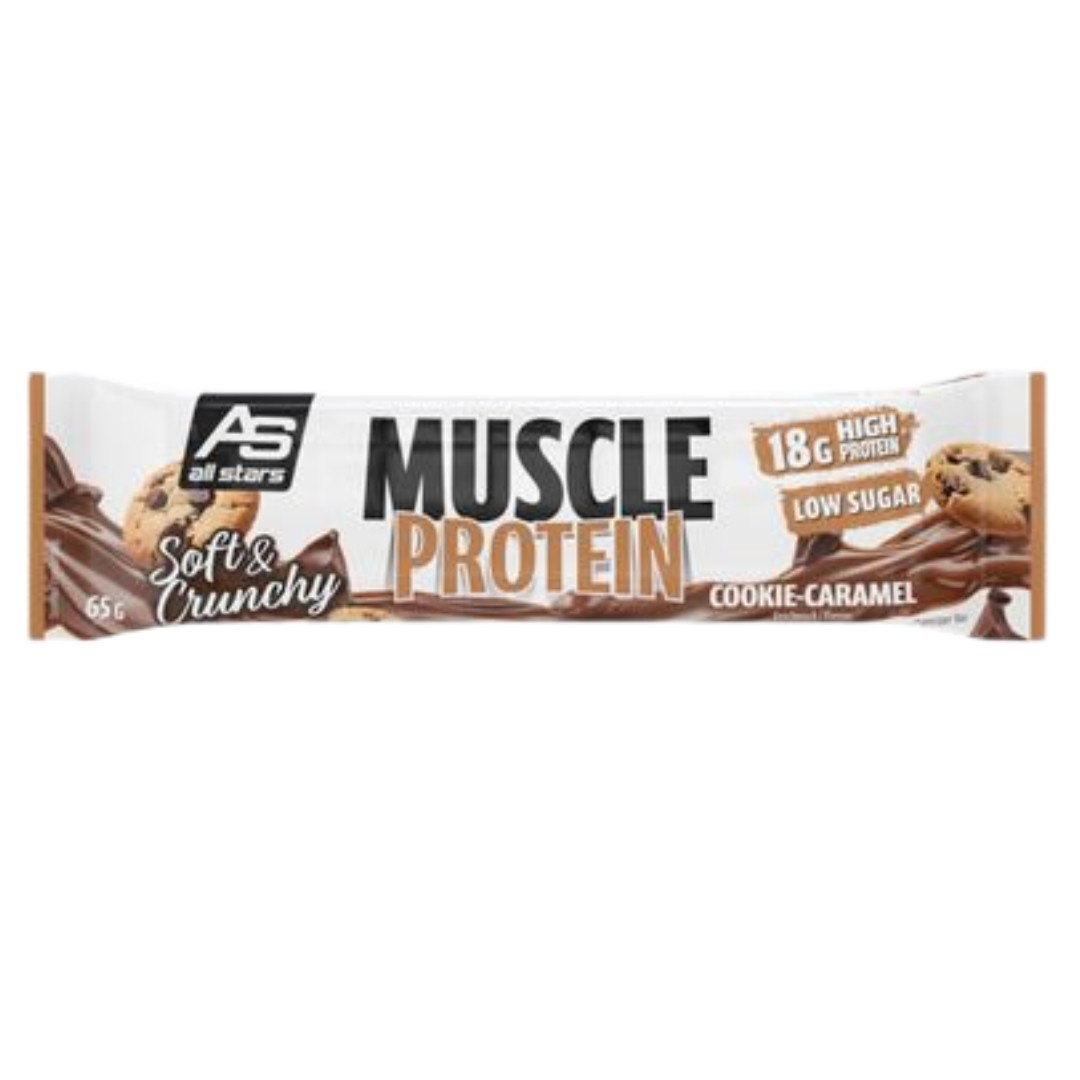 All Stars Muscle Protein Bar - 65g Cookie Caramel