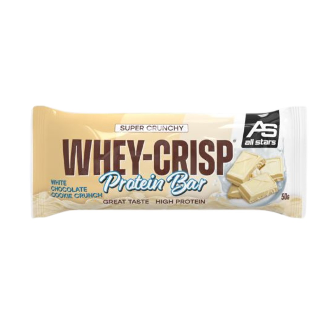 All Stars Whey-Crisp Bar - 50g White Chocolate Cookie Crunch