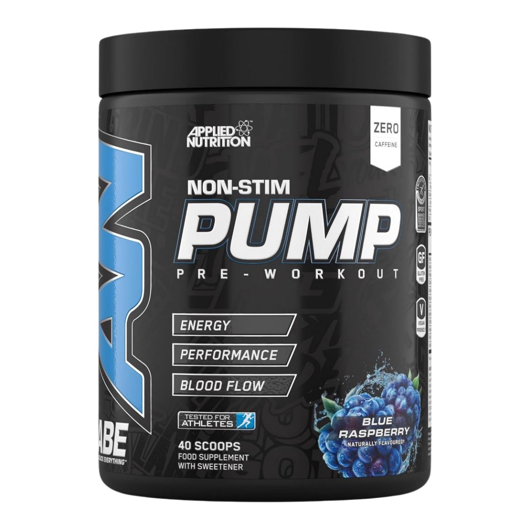 Applied Nutrition ABE Pump - Non Stim Pre Workout - 500g Blue Raspberry