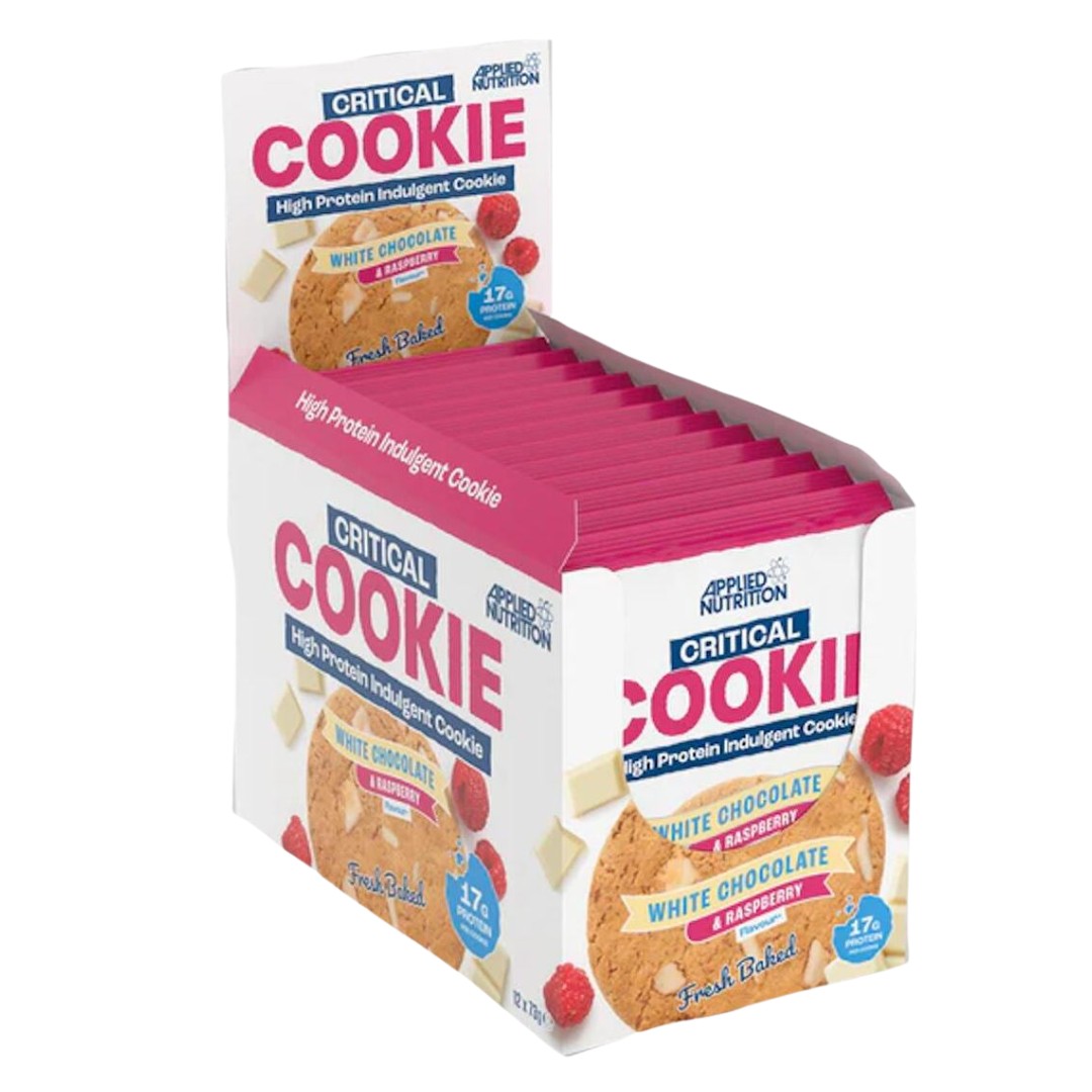 Applied Nutrition Critical Cookie - 12x73g im Karton White Chocolate Raspberry (MHD:17/03/26)