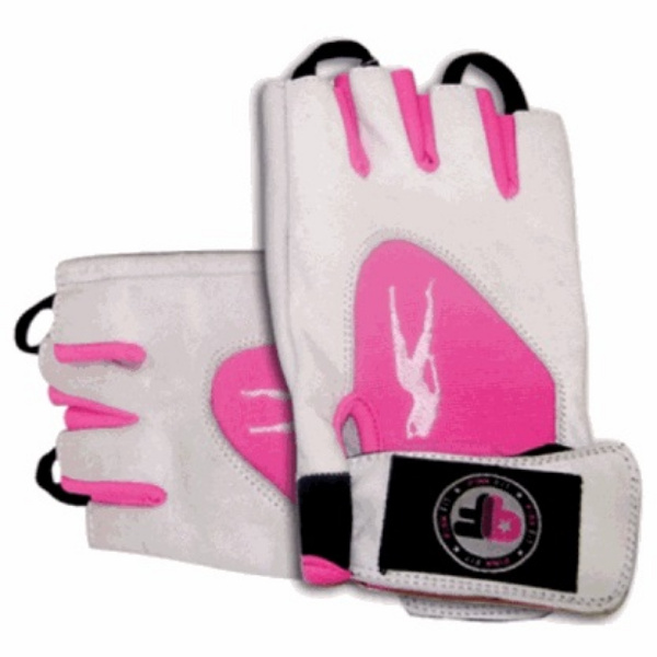BioTech USA Lady Pink Fit Gloves, Weiß-Pink L