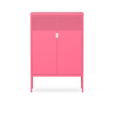 Dopaminfarbener Metallschrank