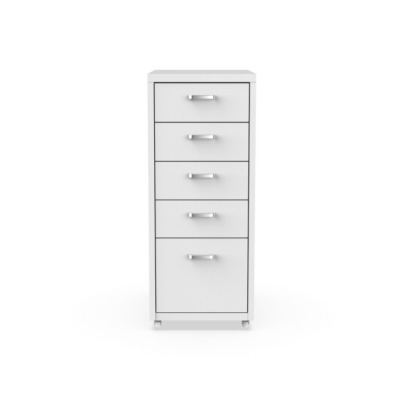 Untertisch-Aktenschrank mit Dopamin-Design und Rollen