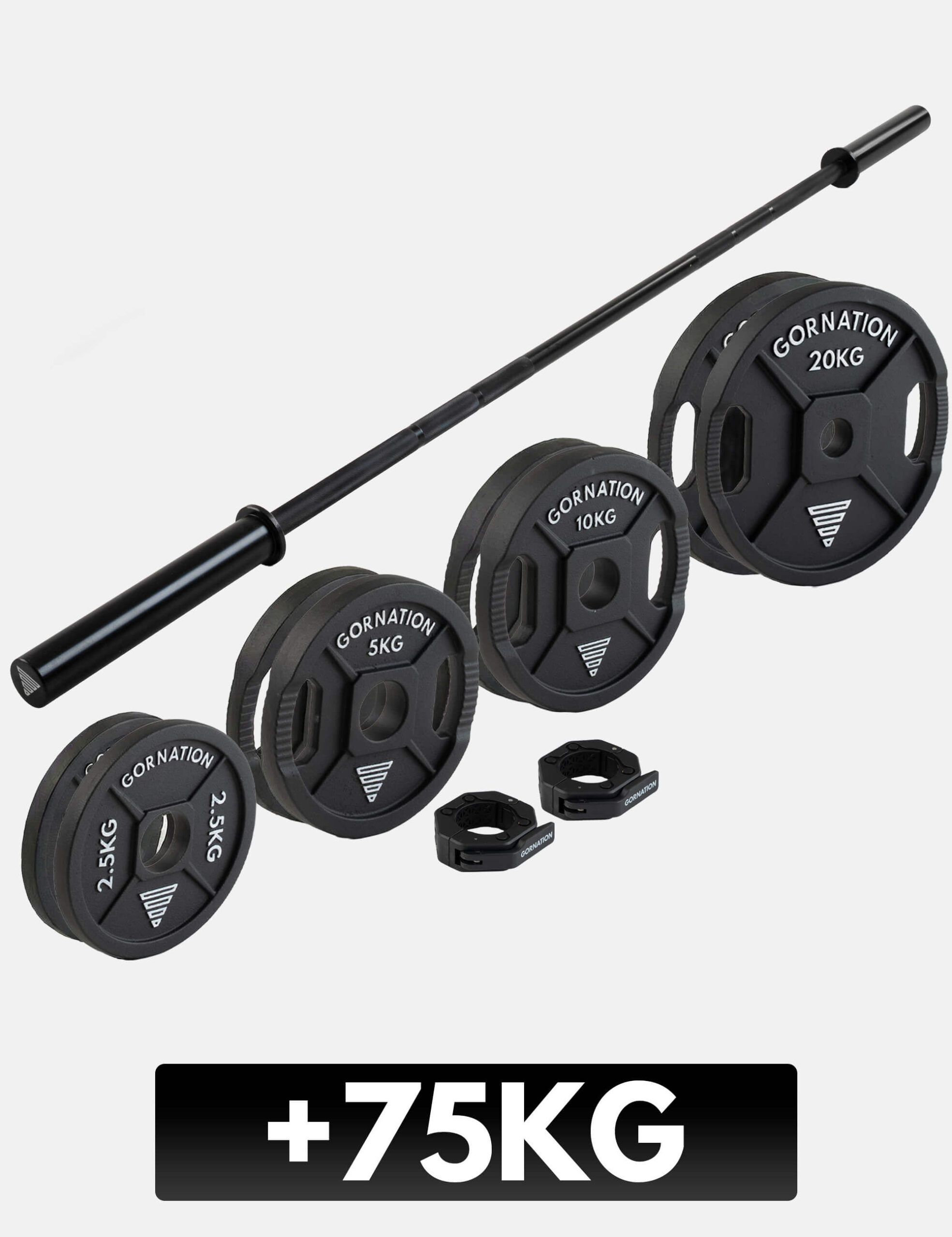 Langhantel mit Verschlüssen