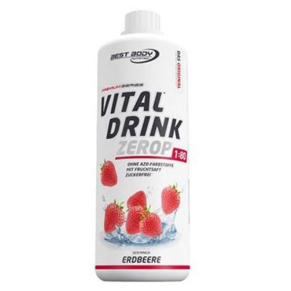 Best Body Nutrition Vital Drink, 1000ml Erdbeere