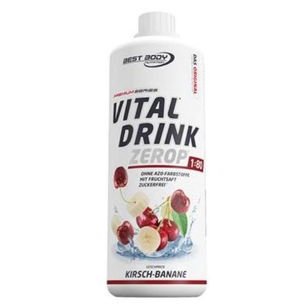 Best Body Nutrition Vital Drink, 1000ml Kirsch-Banane