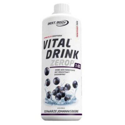 Best Body Nutrition Vital Drink, 1000ml Schwarze Johannisbeere