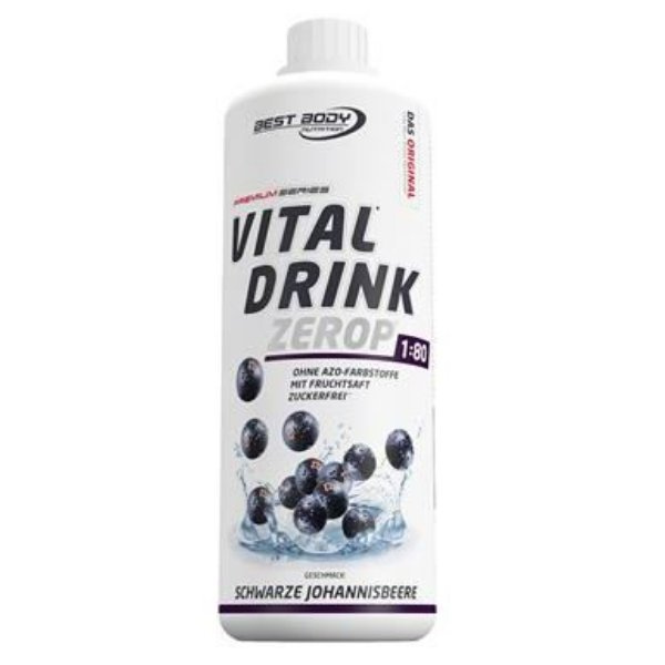 Best Body Nutrition Vital Drink, 1000ml Schwarze Johannisbeere