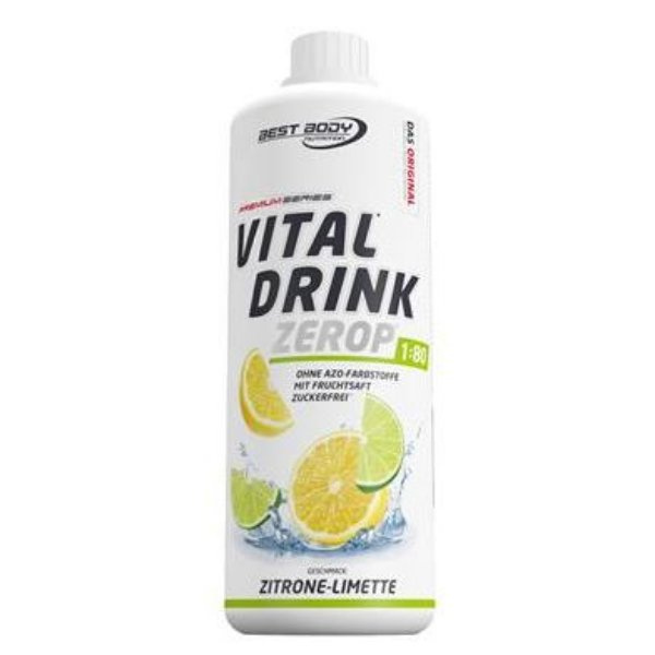 Best Body Nutrition Vital Drink, 1000ml Zitrone Limette