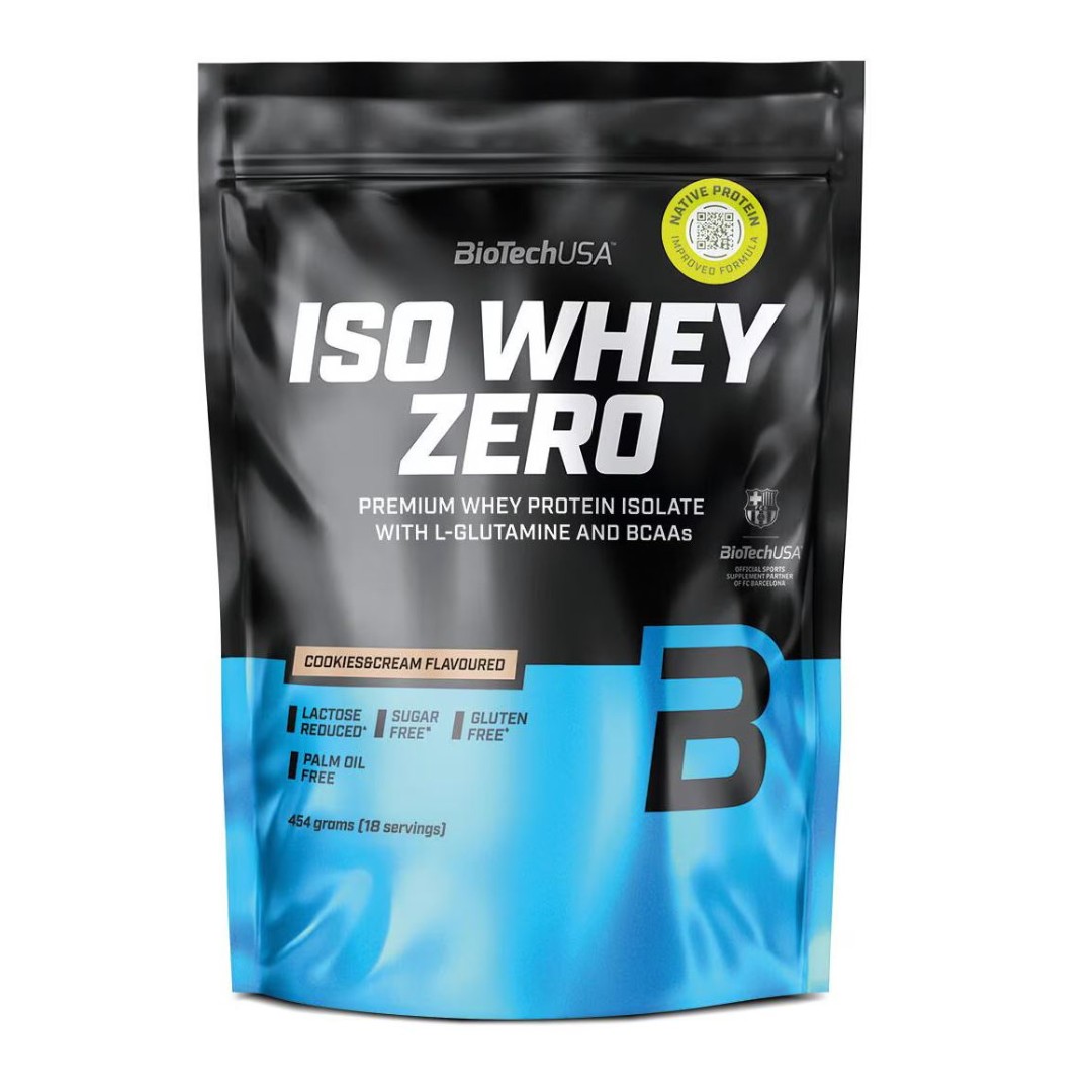 BioTech USA Iso Whey Zero Cookies & Cream 454g