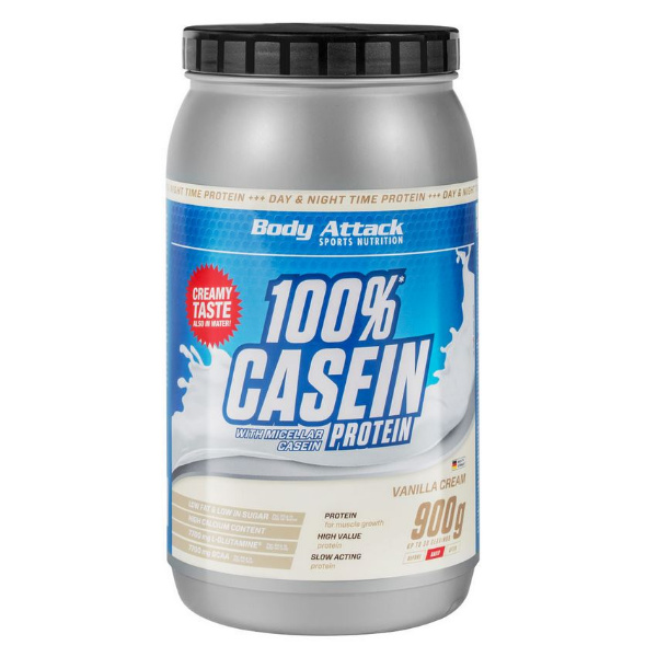 Body Attack 100% Casein Protein, 900g Chocolate Cream