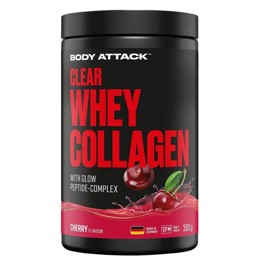Body Attack Clear Whey Collagen - 300g Cherry