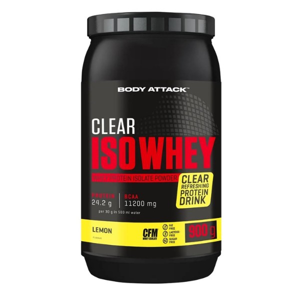 Body Attack Clear Iso Whey 900g Lemon