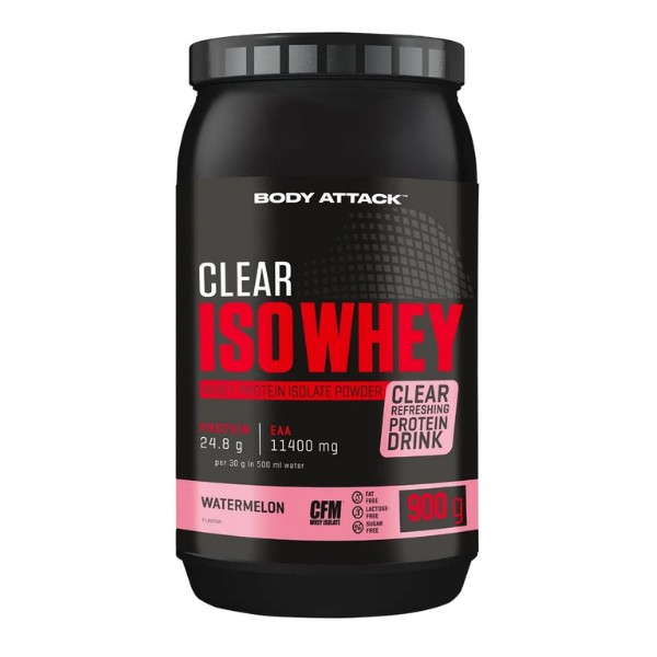 Body Attack Clear Iso Whey 900g Watermelon
