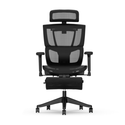 Vielseitig verstellbarer ergonomischer Stuhl mit geteilter Lordosenstütze