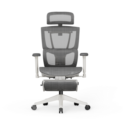 Vielseitig verstellbarer ergonomischer Stuhl mit geteilter Lordosenstütze