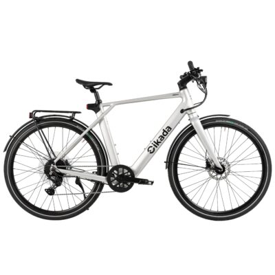 Cikada Urban Adventure E-Bike Zementgrau / L (54 cm): 170–185 cm