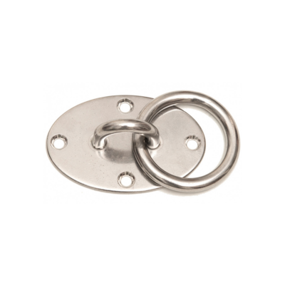 Deckenbefestigung OVAL aus Edelstahl