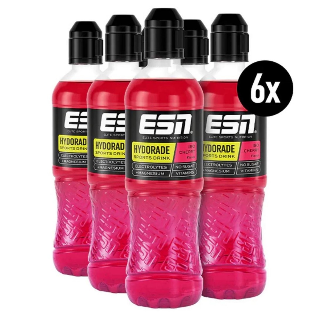 ESN Hydorade Sports Drink - 6 x 500ml Iso Cherry (MHD: 30/04/26)