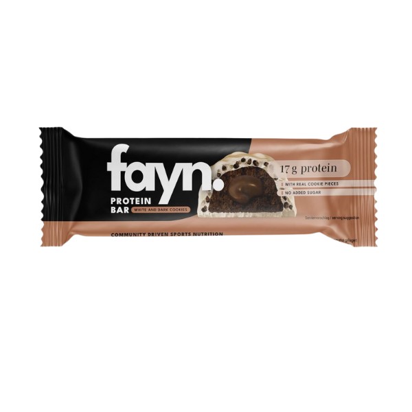 Fayn Protein Bar White and Dark Cookies 1 x 55g Riegel