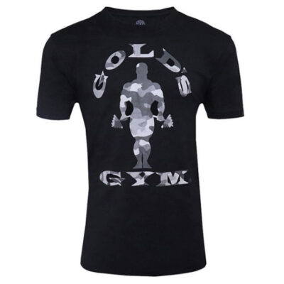 Golds Gym Camo Joe Printed T-Shirt, Black S