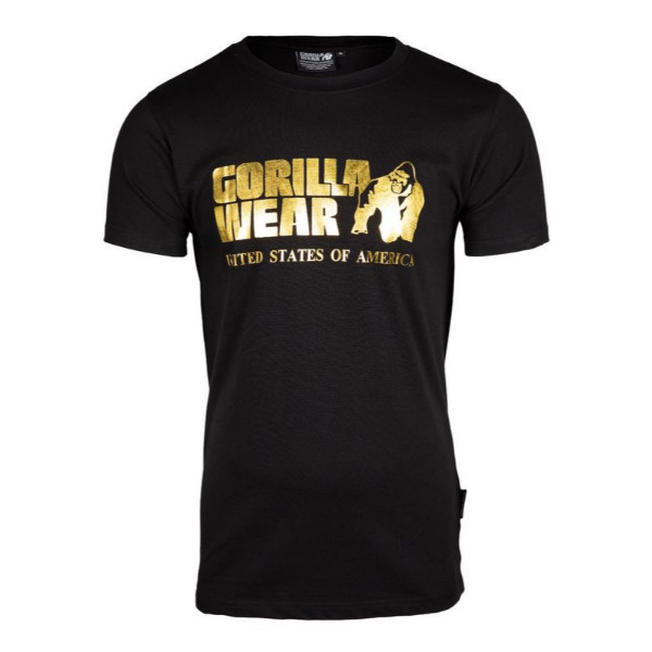 Gorilla Wear Classic T-Shirt, schwarz/gold 3XL